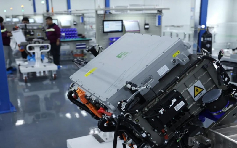 重要里程碑！榮程自有品牌Fe6—200kw氫燃料電池系統(tǒng)成功下線